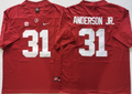 Alabama Crimson Tide Red #31 ANDERSON JR Stitched Jersey