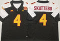 Arizona Sun Devils Black White #4 SKATTEBO Stitched Jersey