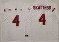 Arizona Sun Devils White #4 SKATTEBO Stitched Jersey