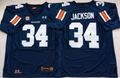 Auburn Tigers Blue #34 JACKSON Stitched Jersey