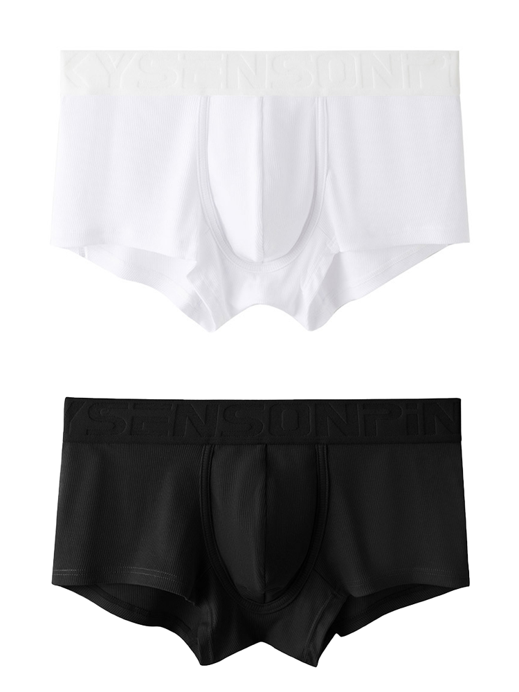 2 Pack Men's Breathable U Pouch Modal Trunks