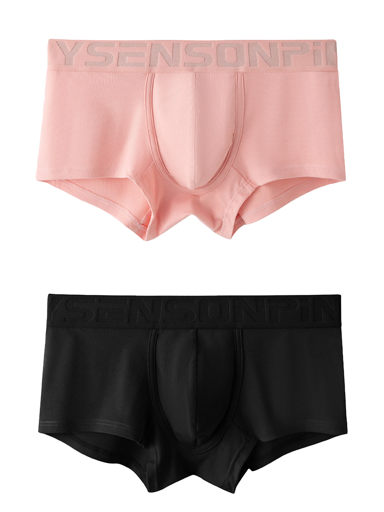 2 Pack Men's Breathable U Pouch Modal Trunks