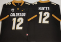 COLORADO BUFFALOES Black #12 HUNTER Stitched Jersey