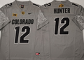 COLORADO BUFFALOES GRAY #12 HUNTER Stitched Jersey