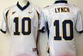 California Golden Bears White #10 LYNCH Stitched Jersey