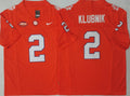 Clemson Tigers Orange #2 KLUBNIK Stitched Jersey