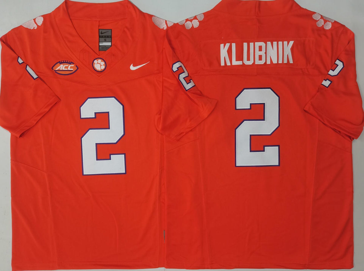 Clemson Tigers Orange #2 KLUBNIK Stitched Jersey