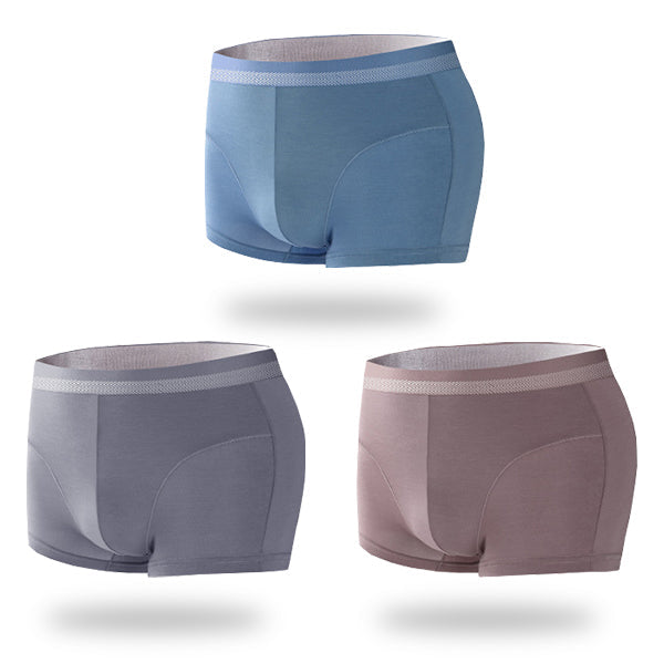 3 Pack Antibacterial Support Pouch Boxer Briefs