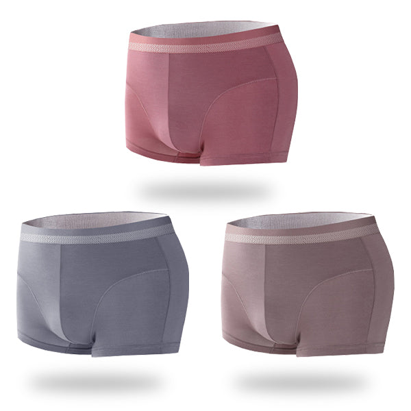 3 Pack Antibacterial Support Pouch Boxer Briefs