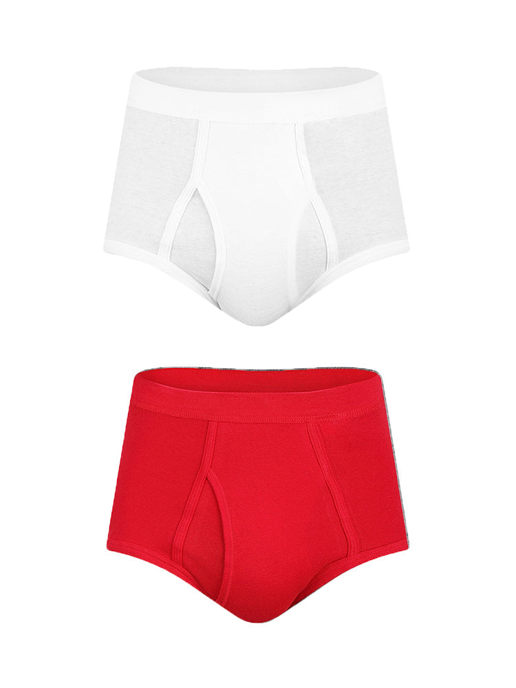 2 Pack Cool Cotton Underwear With Fly