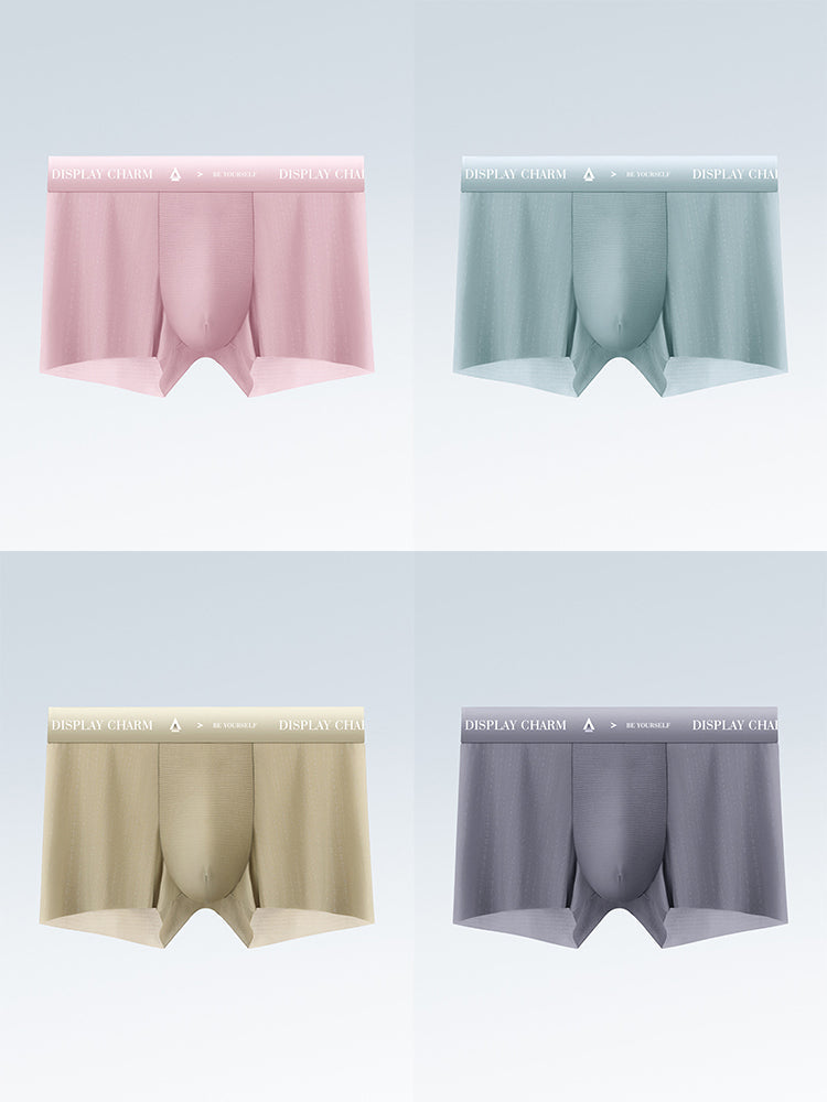 4 Pack Men's Air Pouch Mesh Trunks