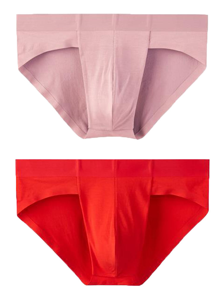 2 Pack Support Pouch Trackless Mens Brief