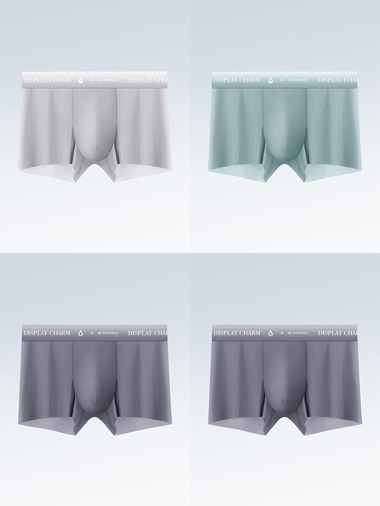 4 Pack Men's Air Pouch Mesh Trunks