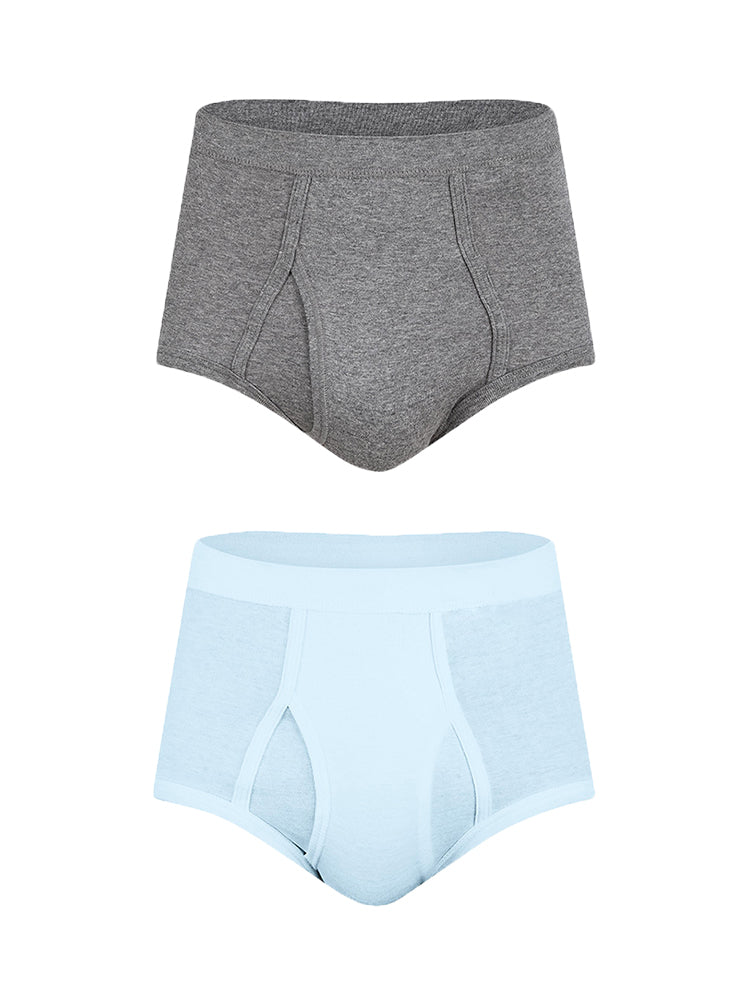 2 Pack Cool Cotton Underwear With Fly