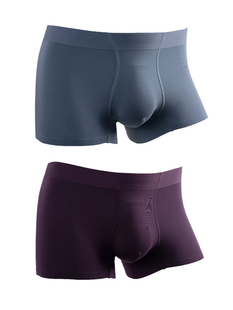 2 Pack Men's Large Pouch Antibacterial Boxer Briefs