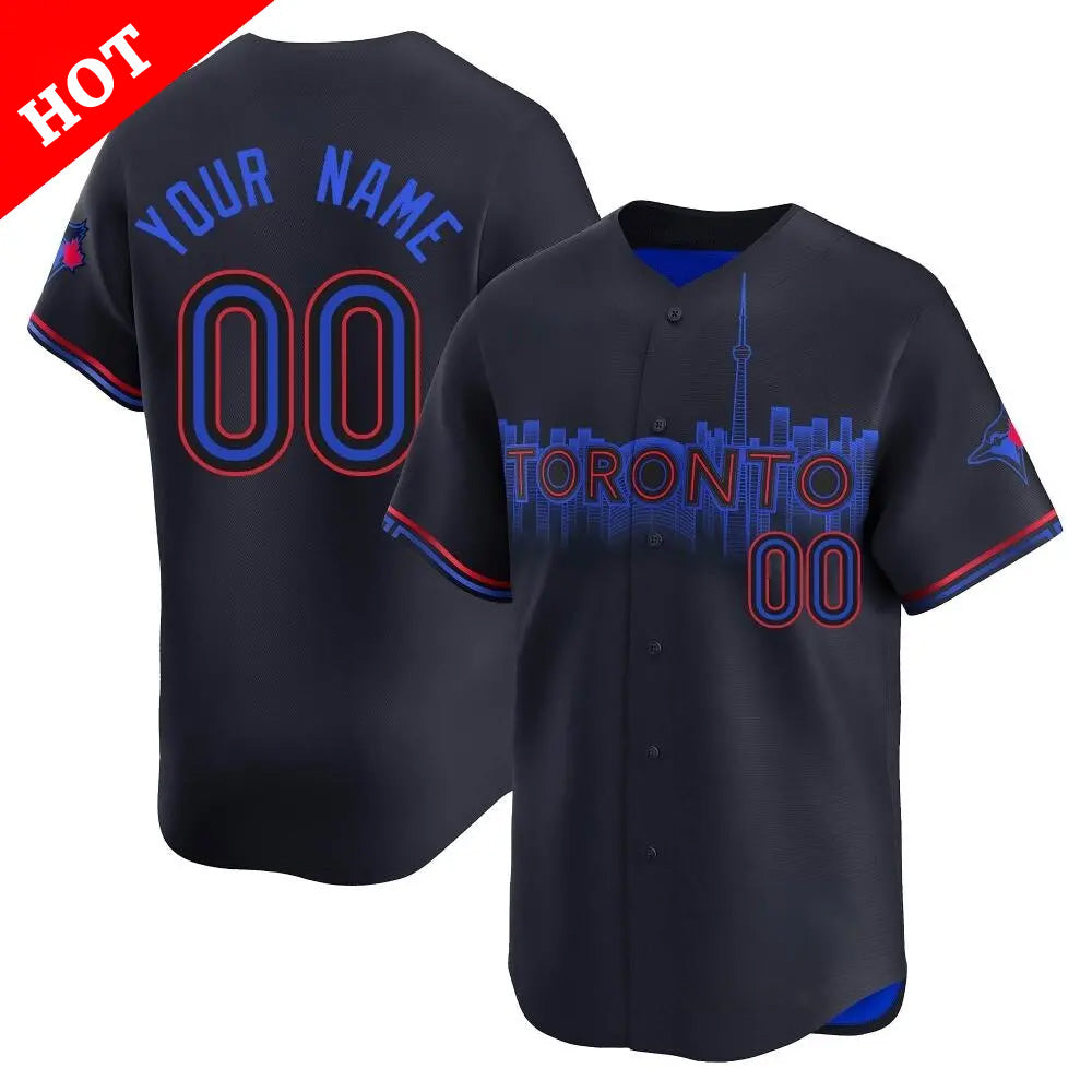 Custom Men/Women/Youth Blue Jays Stitched City Connect Jersey