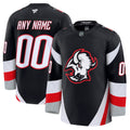 Custom Mens Buffalo Sabres Stitched Jersey Black