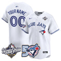 Custom Men/Women/Youth Blue Jays White stitched jersey