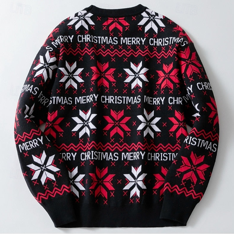 Men's Ugly Christmas Sweater Pullover – Festive Xmas Sweater for Couples & Family