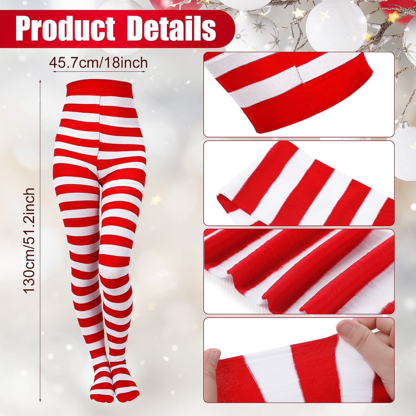 Women’s 4-Piece Santa Costume – Velvet Dress, Belt, Hat, Gloves & Christmas Tights