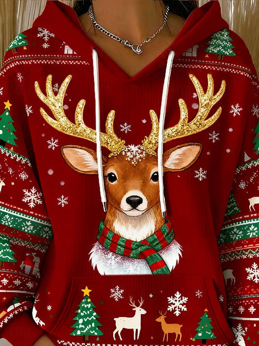 Women’s Christmas Vintage Graphic Hoodie