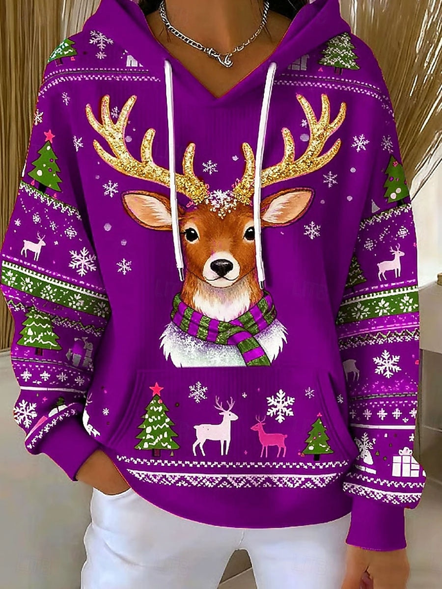 Women’s Christmas Vintage Graphic Hoodie