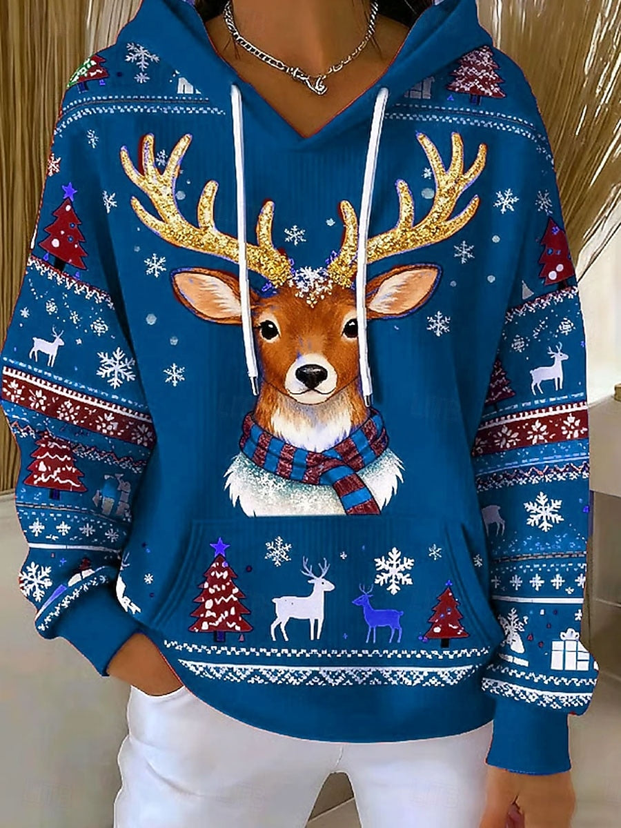 Women’s Christmas Vintage Graphic Hoodie