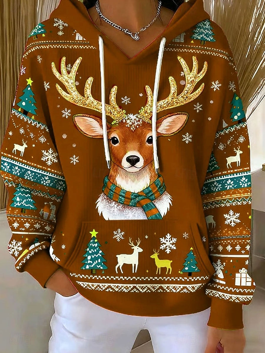 Women’s Christmas Vintage Graphic Hoodie