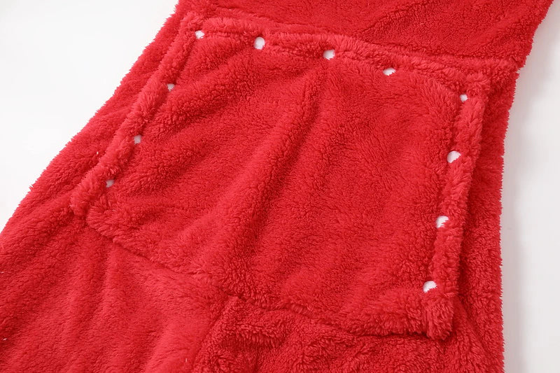 Women's Sherpa Fleece Onesie – Warm Plush Hoodie Jumpsuit, Cozy Homewear