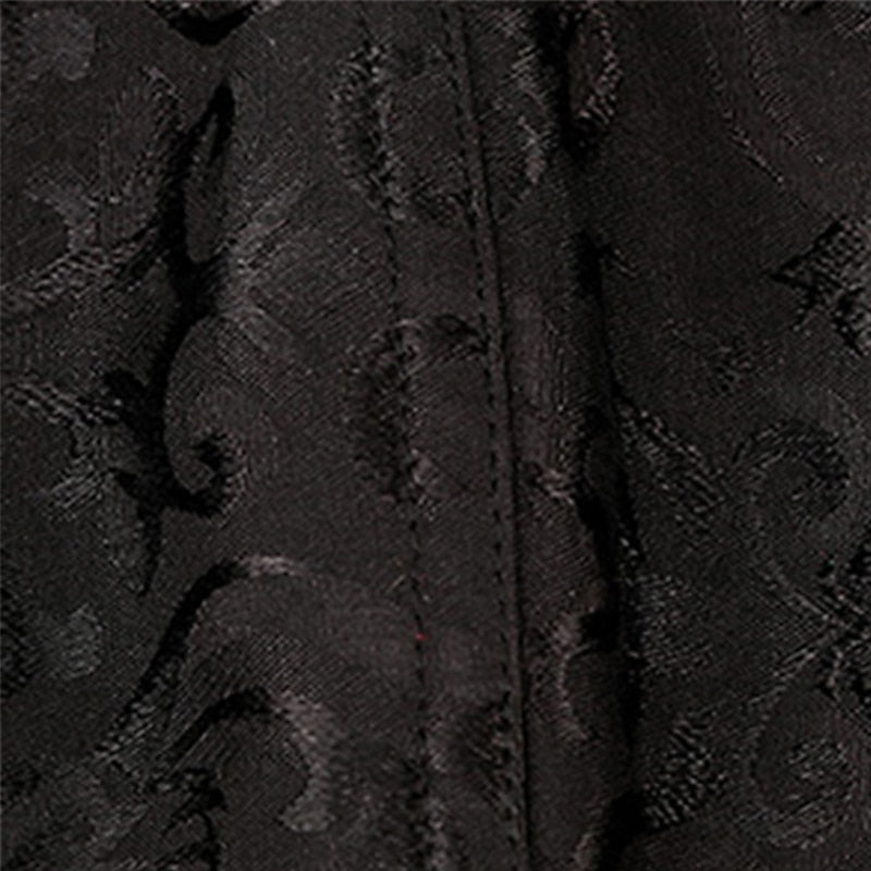 Plus Size Women’s Corset – Abstract Flower Jacquard, Sweetheart Push-Up with Tummy Control, Hook & Eye Lace-Up for Wedding & Special Events