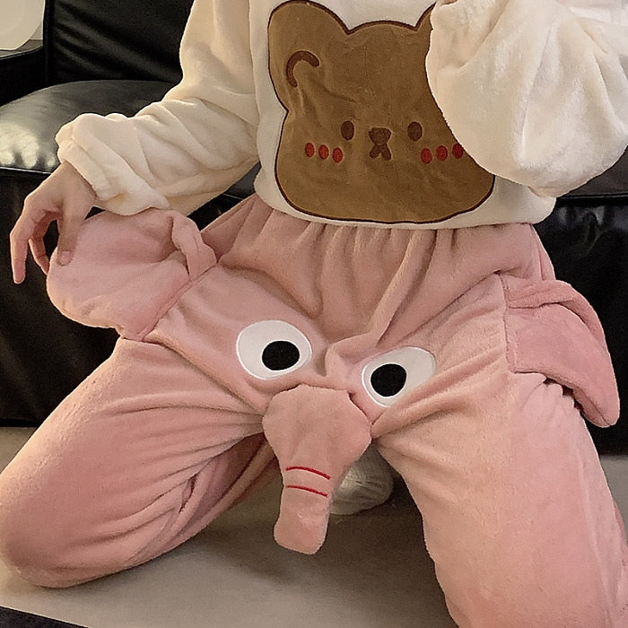 Adult Unisex Elephant Animal Sleep Pants