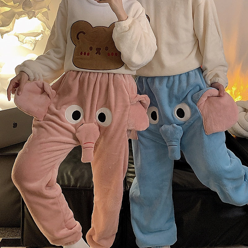 Adult Unisex Elephant Animal Sleep Pants