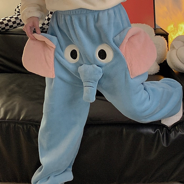 Adult Unisex Elephant Animal Sleep Pants