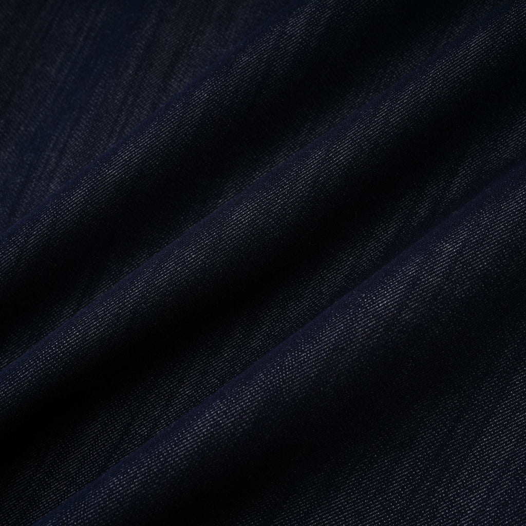 Sandrine blue denim semi-sheer bodysuit