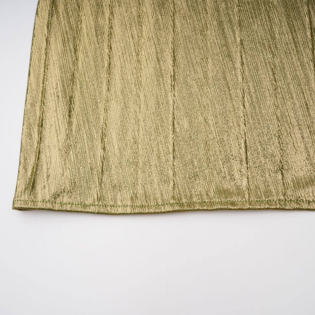 Alchimie Green Glossy Pleated Maxi Dress