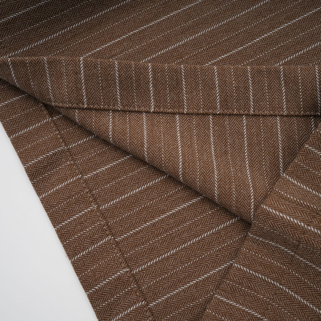 Clémence Brown Striped Trousers