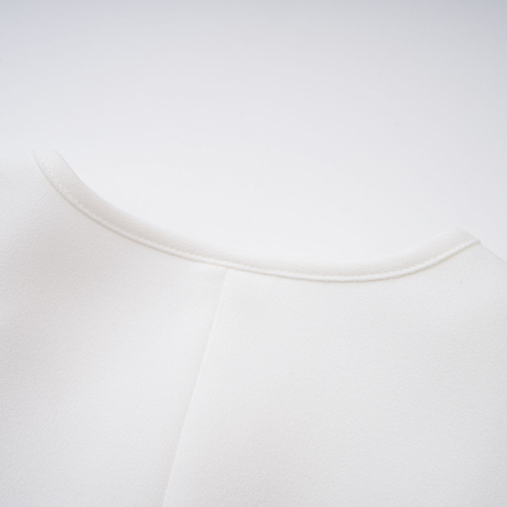 Gwenaëlle White Peplum Waist Blouse