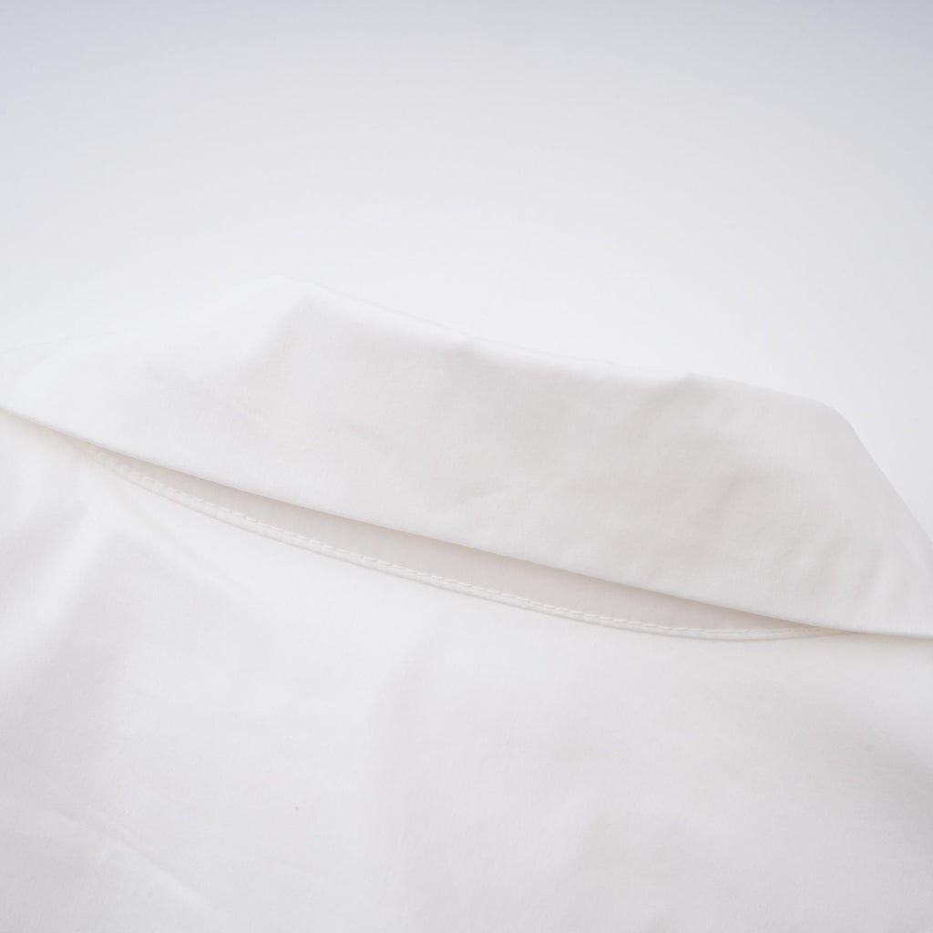 Fernande White Rhinestone Mesh Panel Shirt
