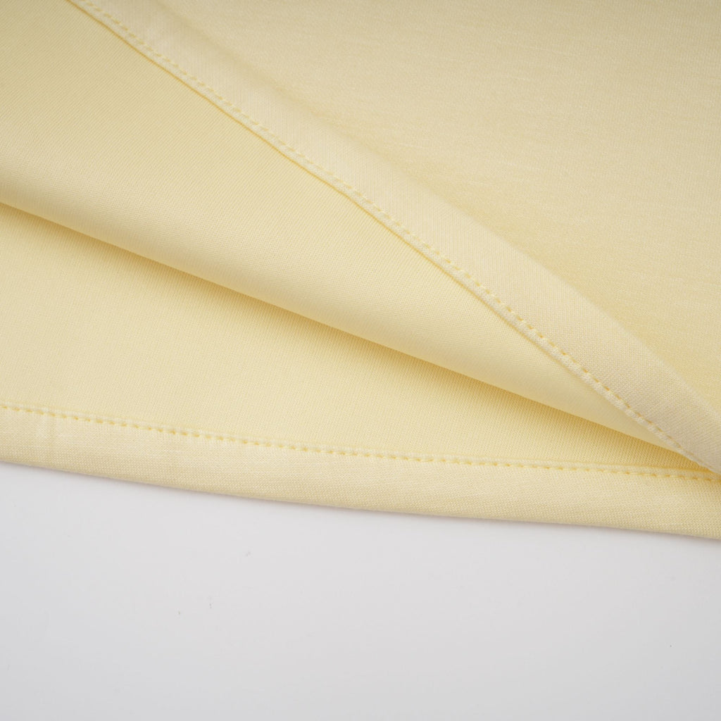 Piroska Yellow Pearl Trim Shawl Detail Maxi Dress