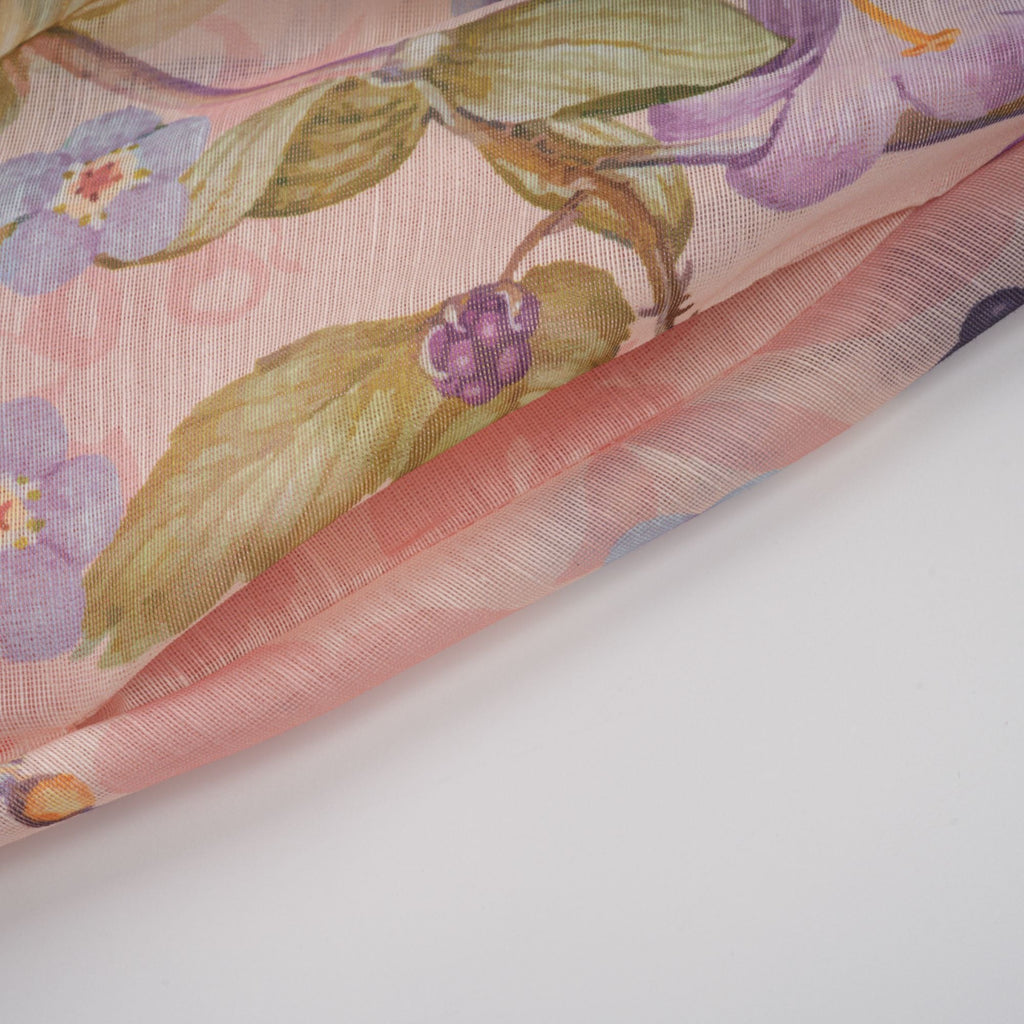 Delphine Pink Floral Print Maxi Dress