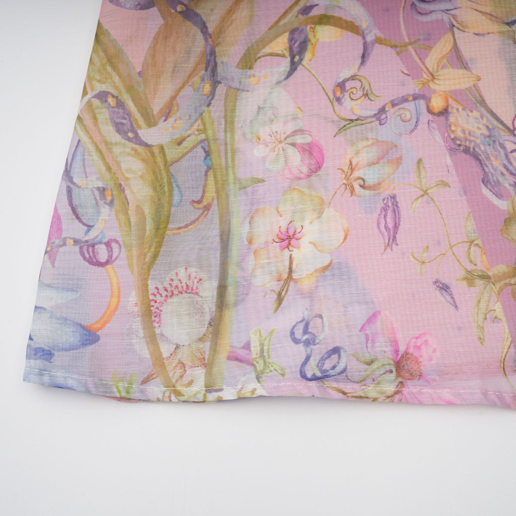 Delphine Pink Floral Print Maxi Dress