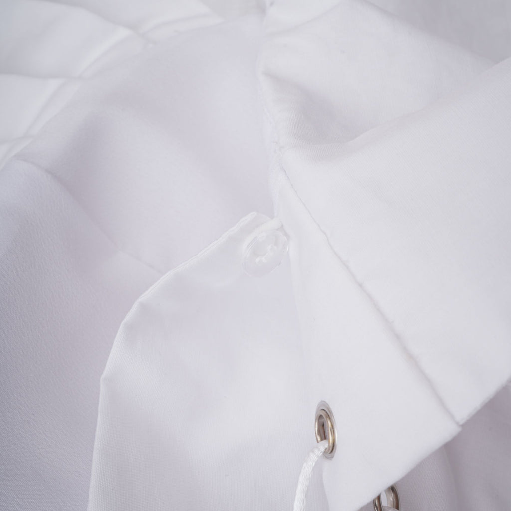 Alicia White Ruched Blouse & Skirt Set