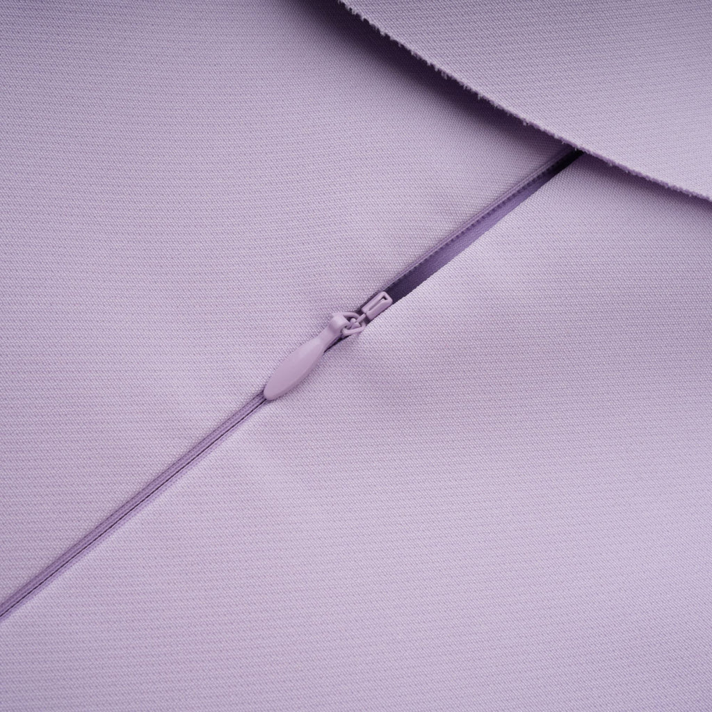 Annabelle Purple Cape-Design Ribbon Maxi Dress