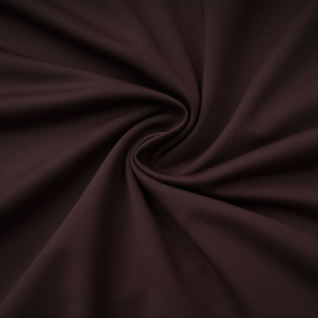 Prune Brown Night Out Asymmetrical Ruched Midi Dress