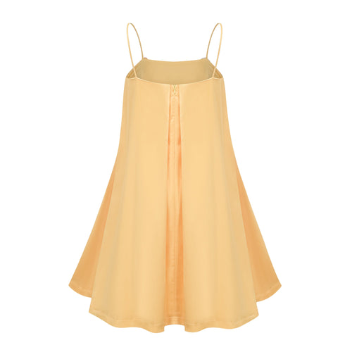 Avril Yellow Floral Embroidered Mini Dress