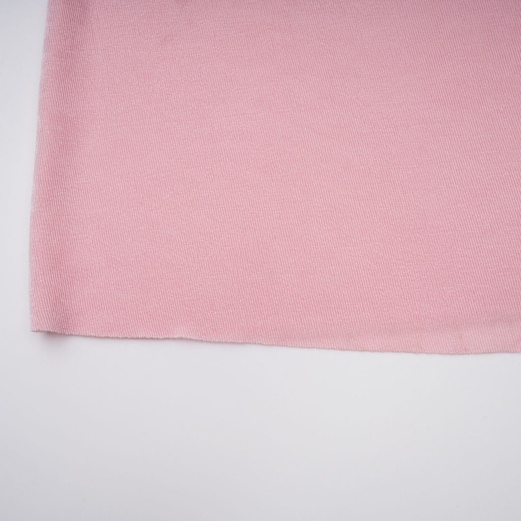 Moderne Pink Shawl Panel Ruched Maxi Dress