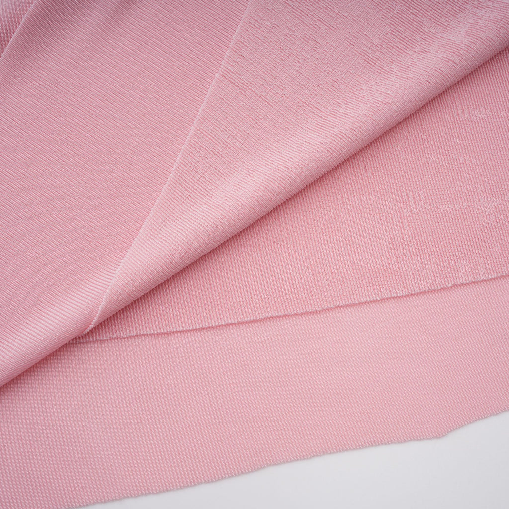 Moderne Pink Shawl Panel Ruched Maxi Dress