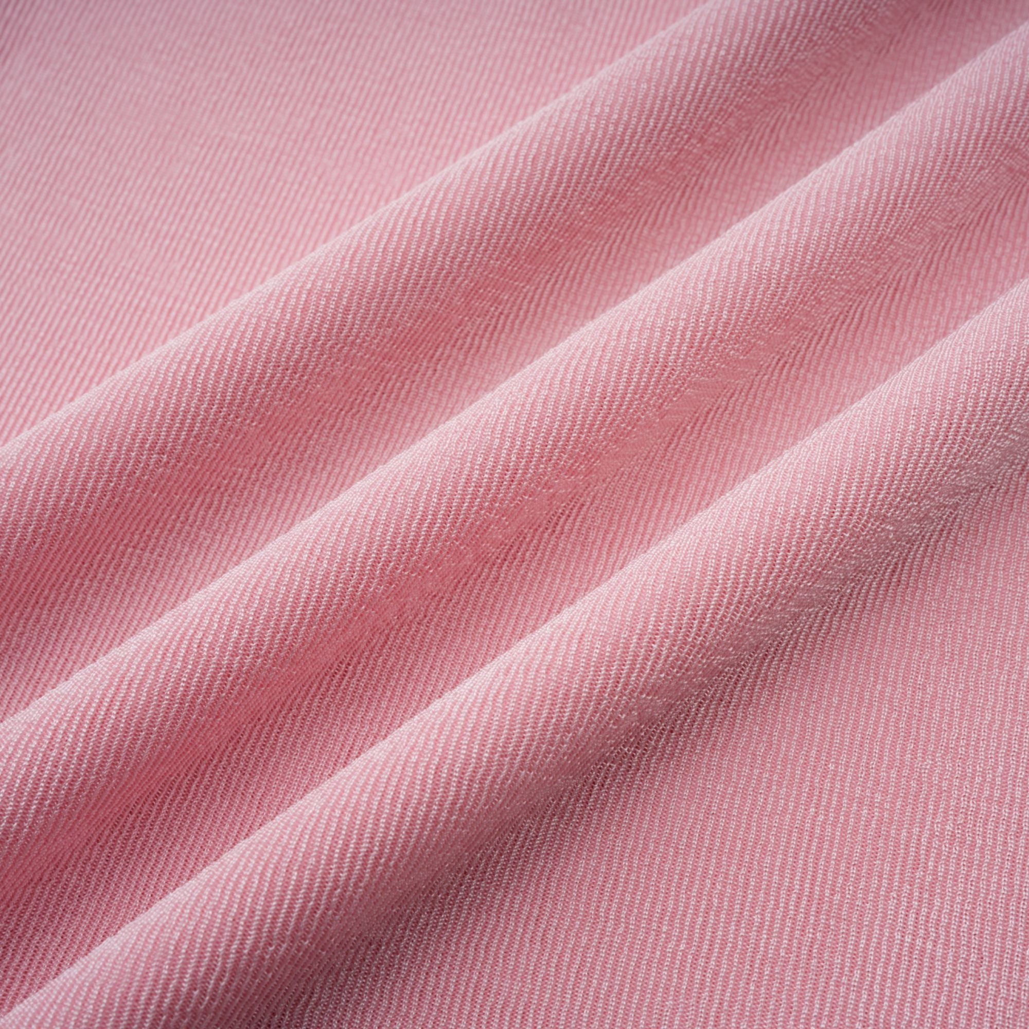 Moderne Pink Shawl Panel Ruched Maxi Dress