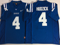 Duke Blue Devils Blue #4 HUDZICK Stitched Jersey