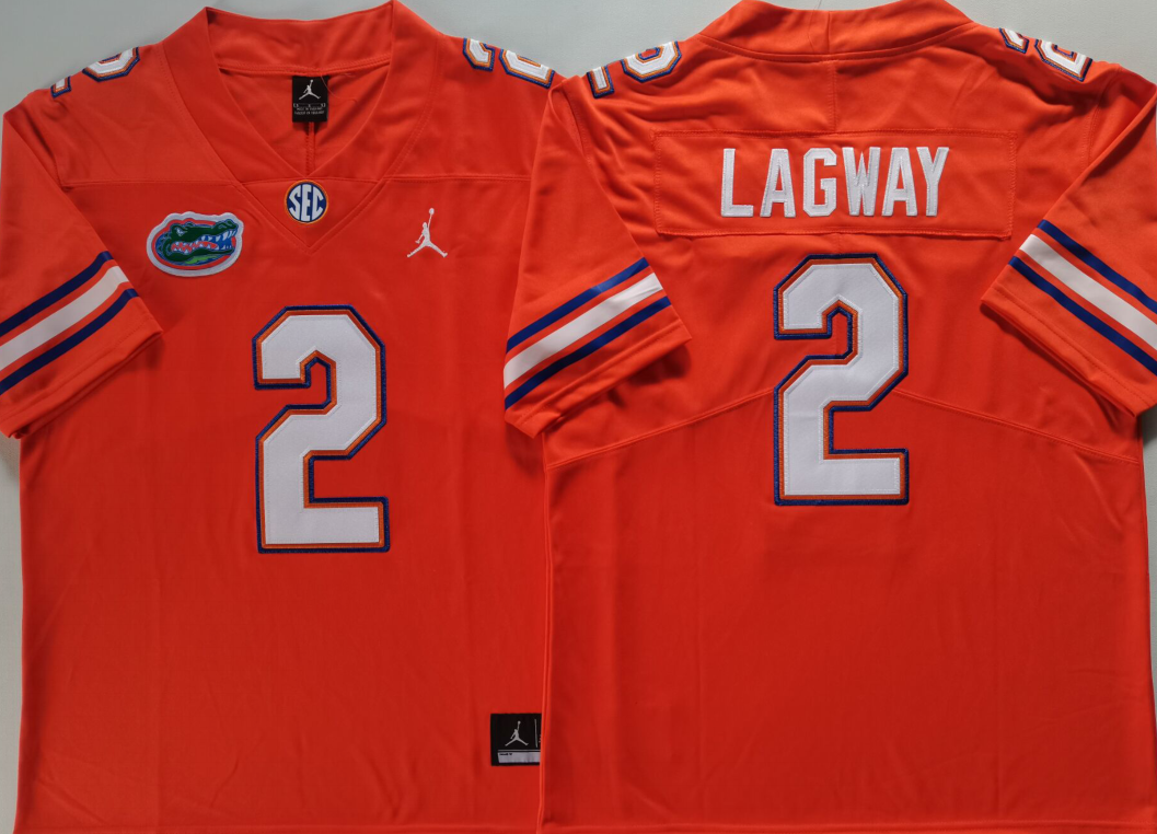 Florida Gators Orange #2 LAGWAY Stitched Jersey